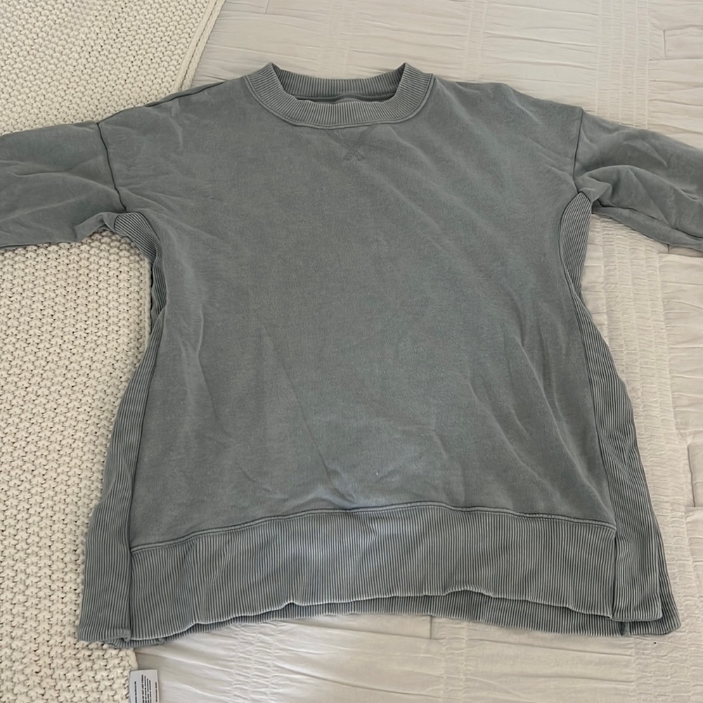 Aerie side-slit oversized sweatshirt